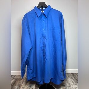 Valerio- Blue Men’s Button-Up Dress Shirt